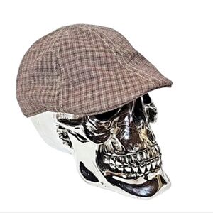 LIDS Plaid Duck Bill Flat Newsboy Cap. Size: L/XL.🗞